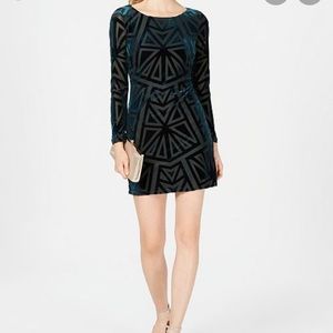 Vince Camuto Green Velvet Dress